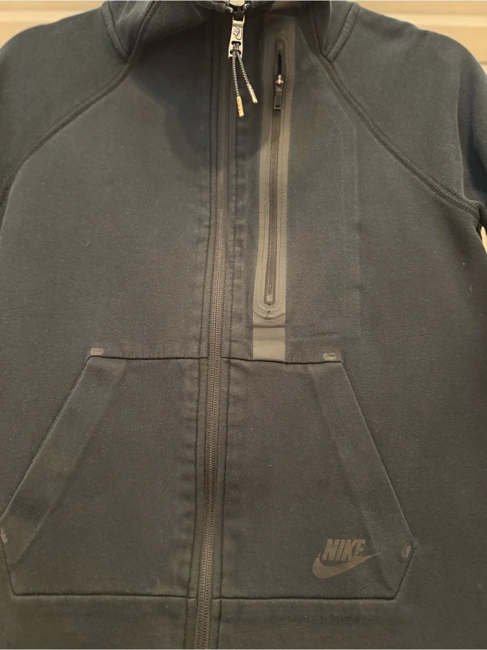 Nike Tech Fleece Moto Cape Jacket - Black, Small